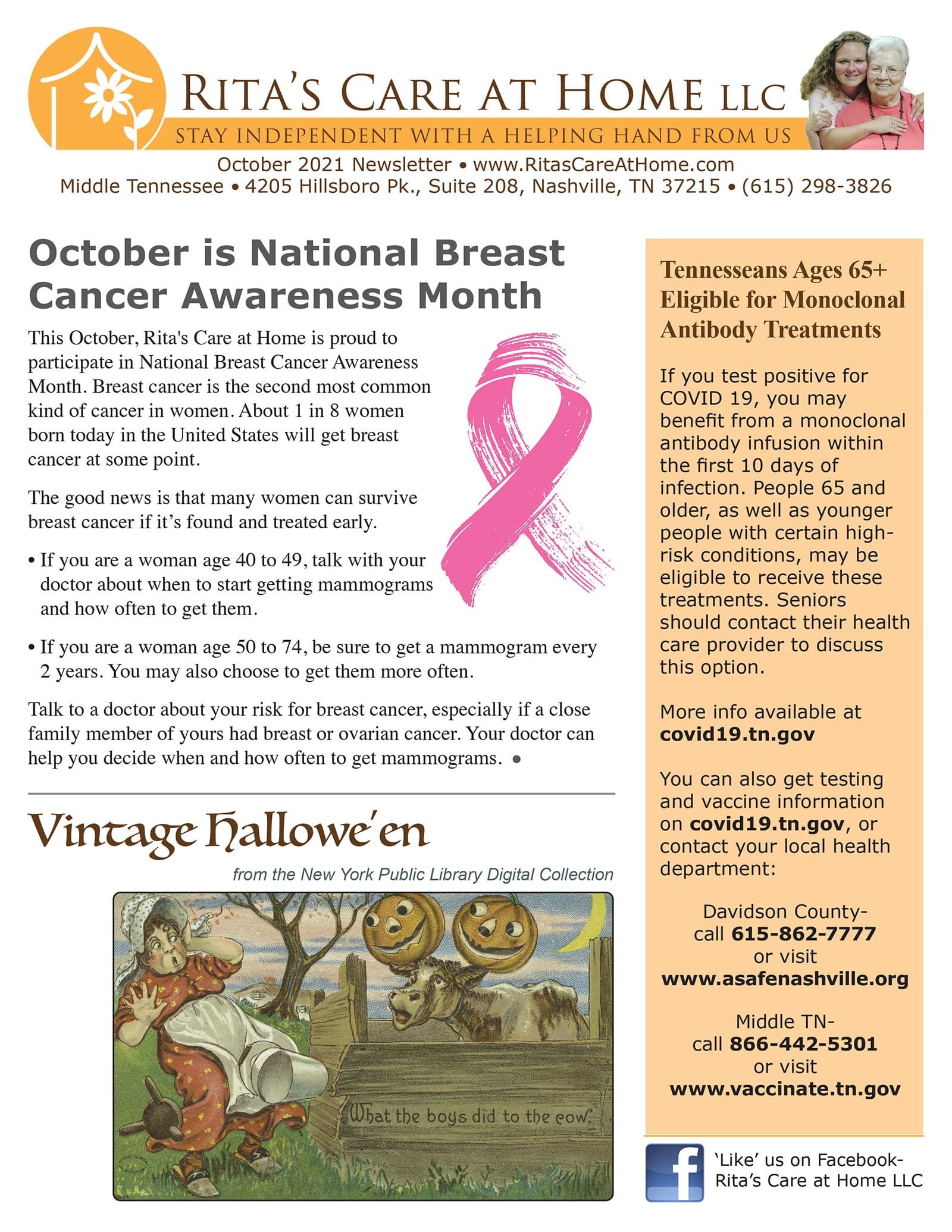 October 2021 Newsletter Image